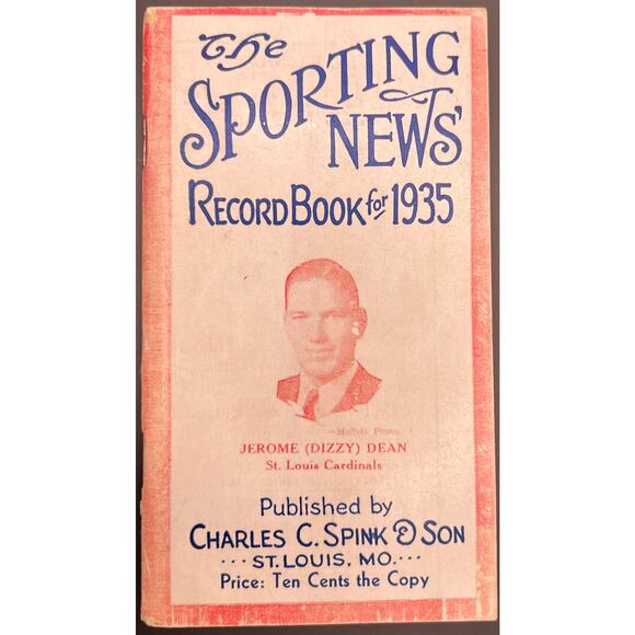 1935 Sporting News Record Book Dizzy Dean Lou Gehrig St. Louis Cardinals Yankees - Picture 1 of 4
